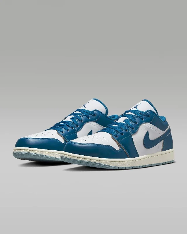 Seasonal Trend Nike Air Jordan 1 Low SE FN5214-141 Sneaker Mens White Blue Low Top Comfort AJ13