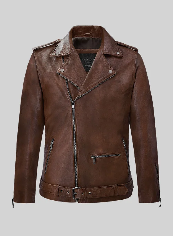 Wanderer Spanish Brown Riding Leather Jacket