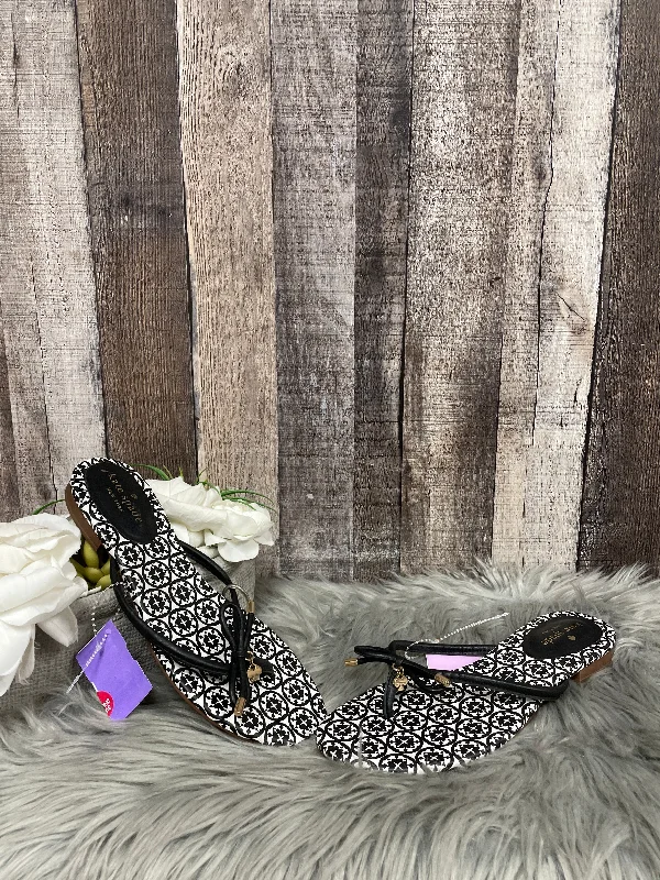 Glamorous Appeal Black Sandals Designer Kate Spade, Size 8