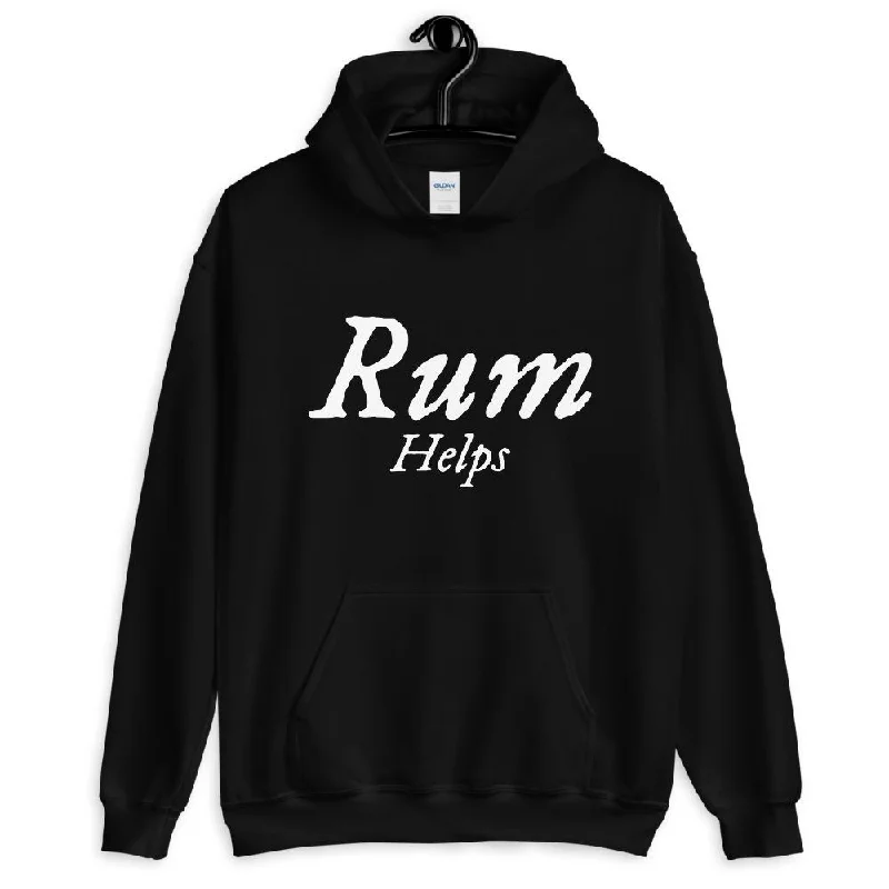 "Rum Helps" Unisex Hoodie