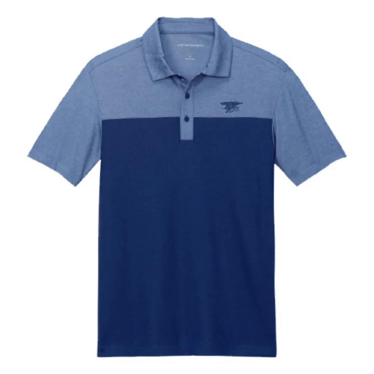 Trident Fine Pique Blend Blocked Polo