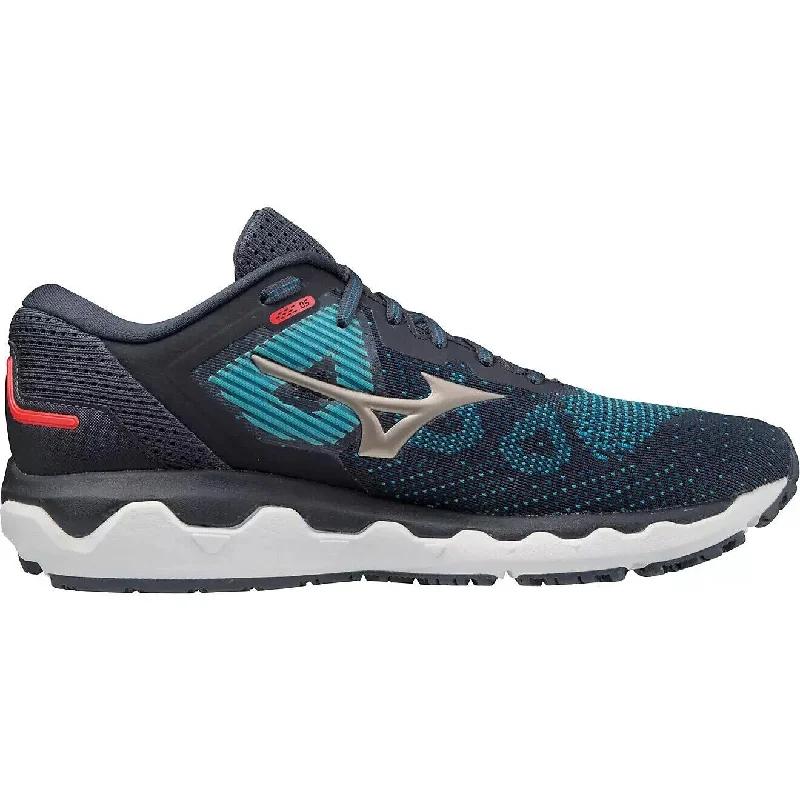 Fashion Innovation Mizuno Wave Horizon 5 411304.537A Sneakers Men's Navy Blue Running Shoes NR8793
