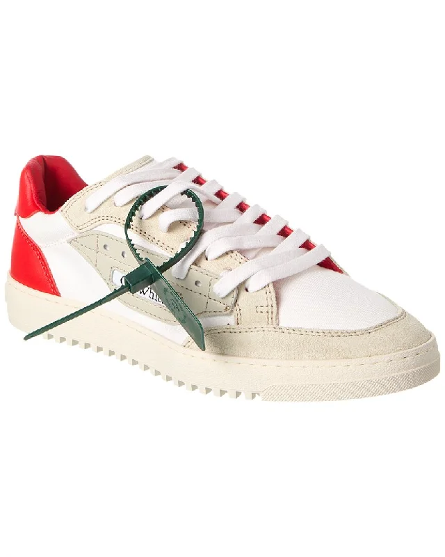 Couture Inspired Off-White 5.0 Off Court Suede & Canvas Sneaker