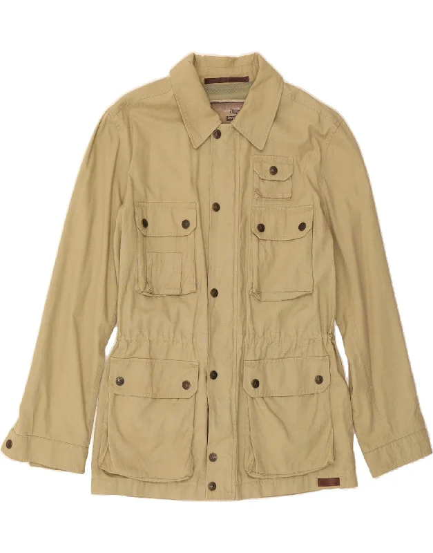 DOLCE & GABBANA Mens Utility Jacket IT 50 Large Beige Cotton