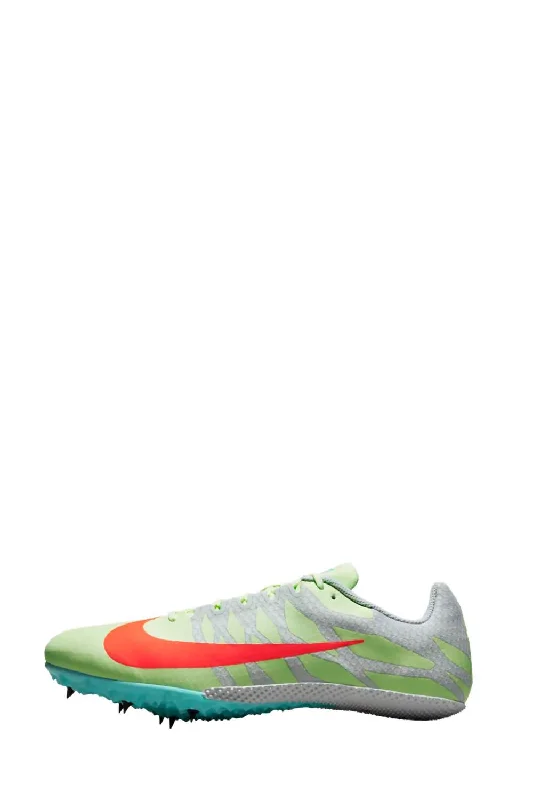 Couture Inspired Men's Zoom Rival D-10 Atletic Shoes - D/medium Width In Barely Volt/orange