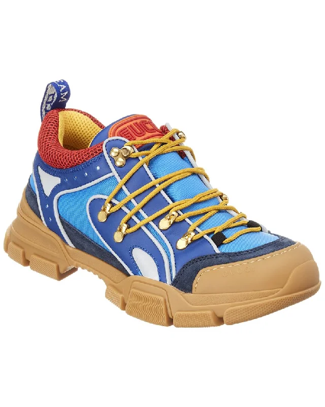 Unique Patterns Gucci Flashtrek Leather & Mesh Sneaker