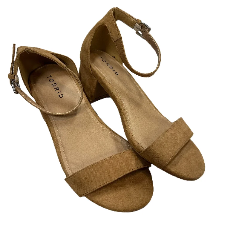 Urban Flair Brown Sandals Heels Block By Torrid, Size: 7.5