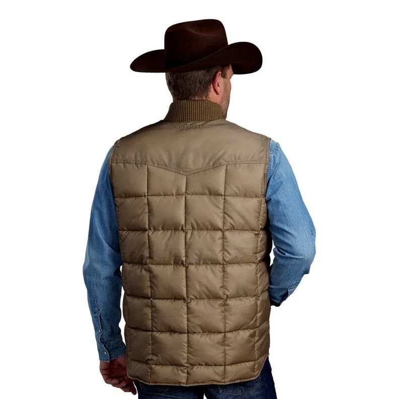 Roper Western Vest Mens OPP Price Point Khaki 03-097-0763-0601 TA