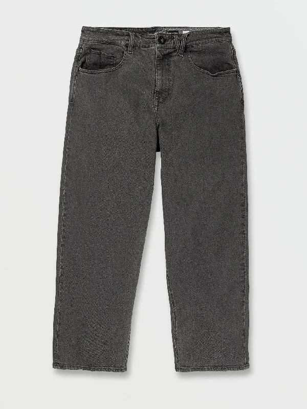 Billow Loose Tapered Fit Jeans - Black Ozone