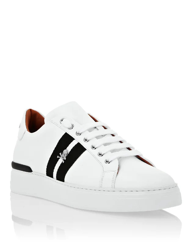 Couture Vibes Leather Lo-Top Sneakers Stripes