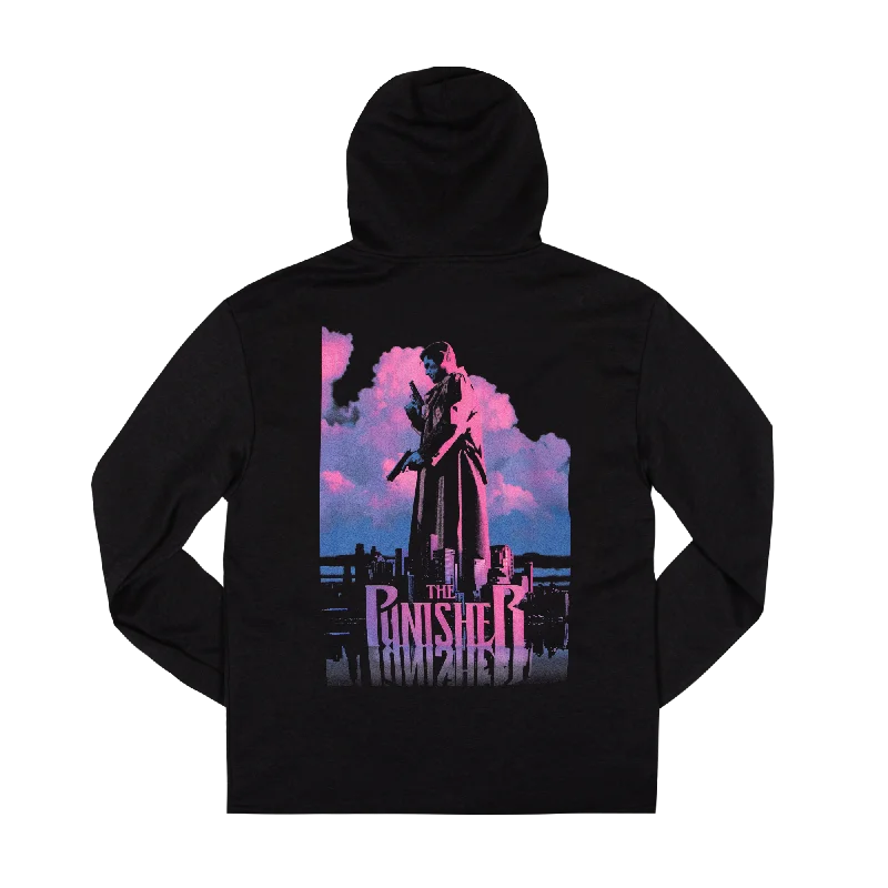 Frank Castle Punisher Sunset Black Hoodie