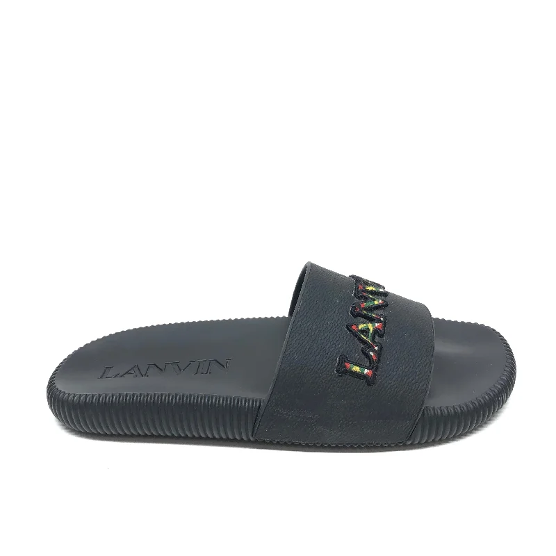 Timeless Beauty Black Sandals Luxury Designer Lanvin, Size 9.5