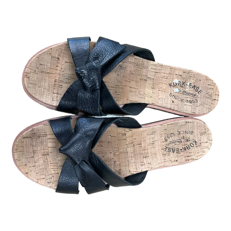 Retro Vibes Beige Sandals Heels Wedge Korks, Size 10
