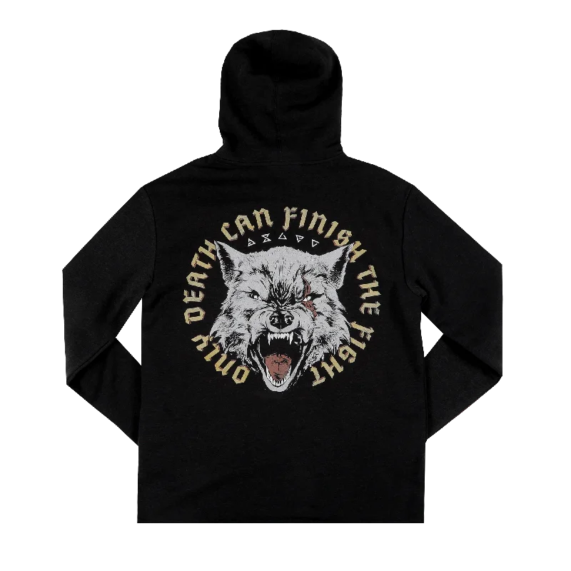 Death Finishes The Fight Black Hoodie