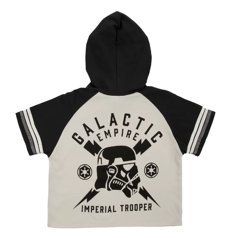 Imperial Trooper Cropped Short Sleeve Hoodie