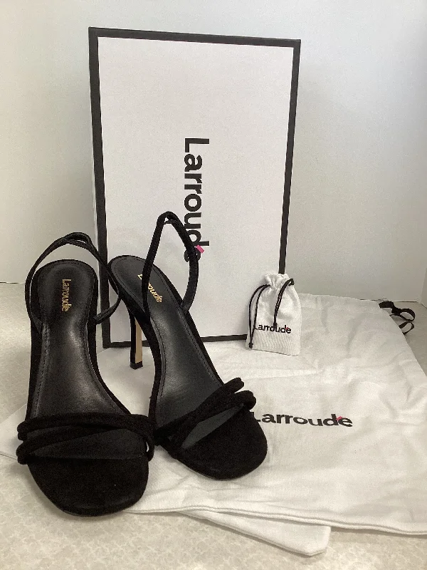 Iconic Appeal Black Sandals Designer larroude, Size 8.5