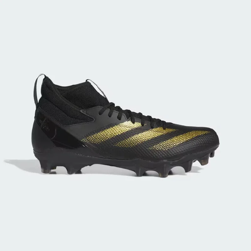 Glam Statement Adidas Adizero Impact IF2486 Men's Size 11.5 Black Gold Football Cleats NR9310