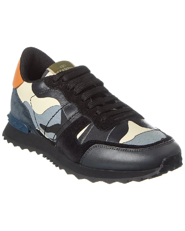 Iconic Appeal Valentino Canvas & Leather Sneaker