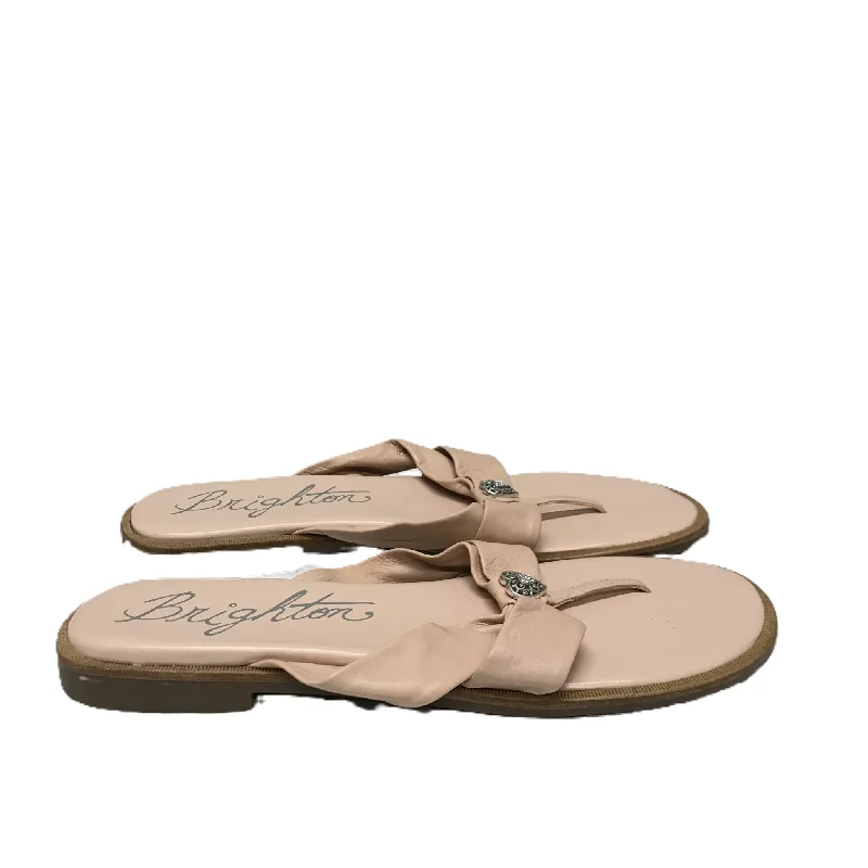 Fashion Innovation Pink Sandals Flip Flops By Brighton, Size: 9