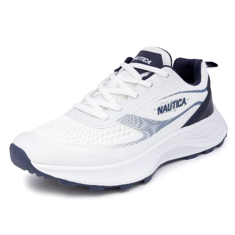 Regal Look Nautica Mens Logo Mesh Sneaker