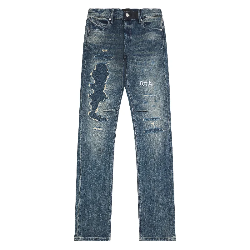 Olivier Distressed Medium Stone Denim