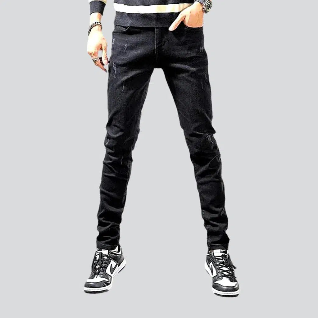 Monochrome men's skinny jeans