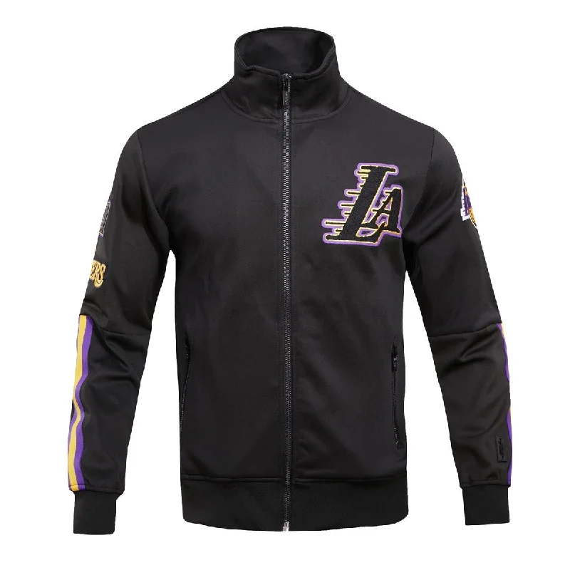 NBA LOS ANGELES LAKERS CLASSIC MEN'S TRACK JACKET (BLACK)