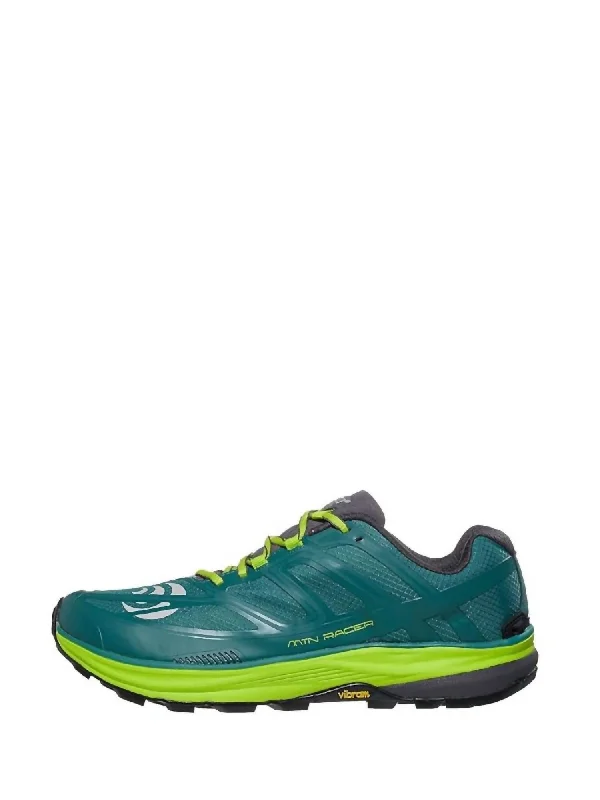 Vintage Glam Men's Mtn Racer Trail Running Shoe - Medium Width In Teal/lime