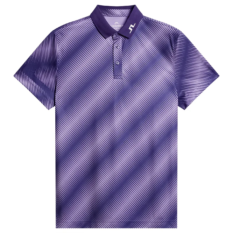 Heath Print Regular Fit TX Jersey Polo Comb Deep Wisteria - PS25