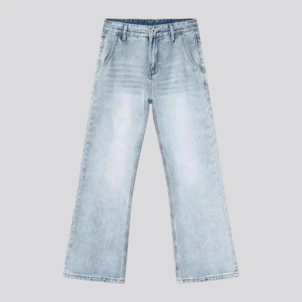 Light wash vintage men's jeans