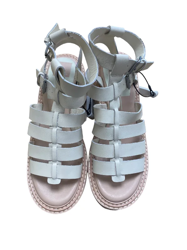 Aesthetic Appeal Cream Sandals Heels Block Dolce Vita, Size 9