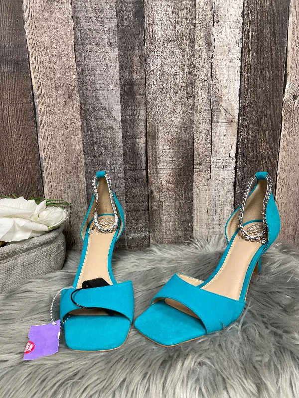 Rich Texture Teal Sandals Heels Stiletto Vince Camuto, Size 11
