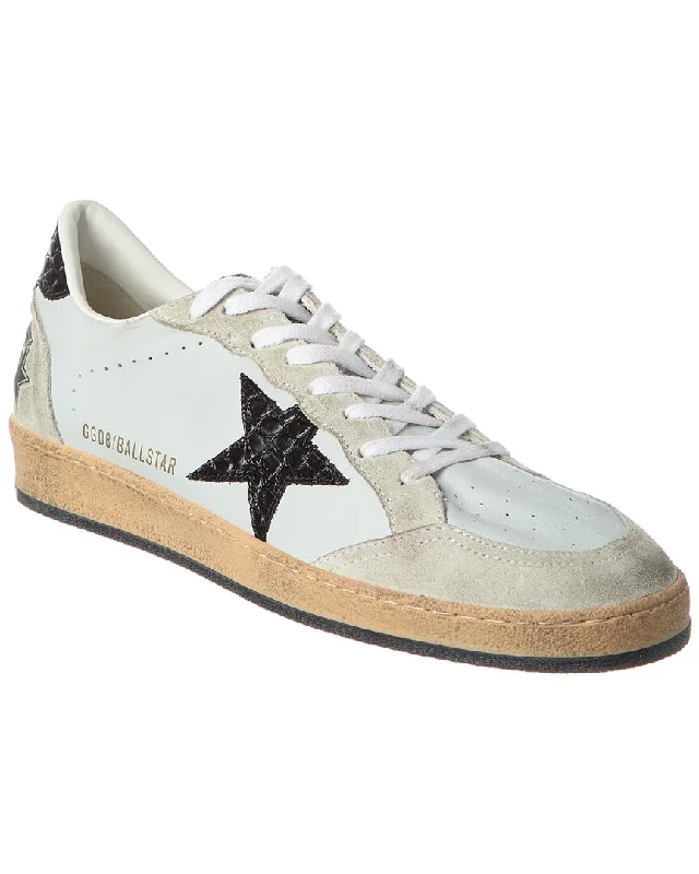 Opulent Appeal Golden Goose Ball Star Leather & Suede Sneaker