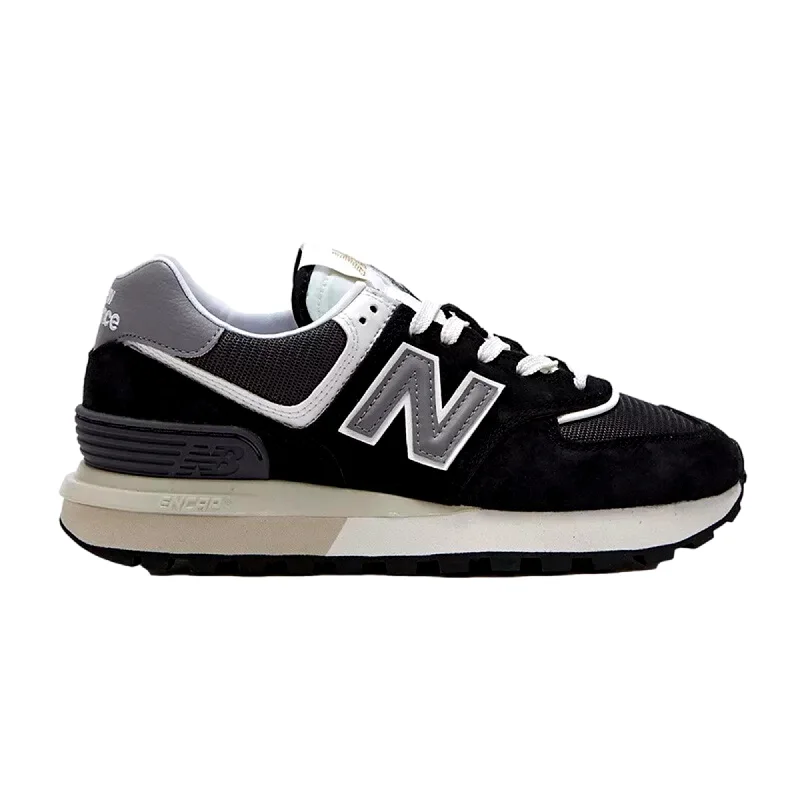 Soft Texture New Balance 574 Black/White-Grey  U574LGG1 Men's