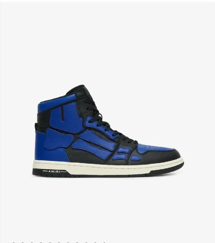 Graceful Charm MFS002_013 Black/Blue Amiri Skeleton Hi Top Sneaker