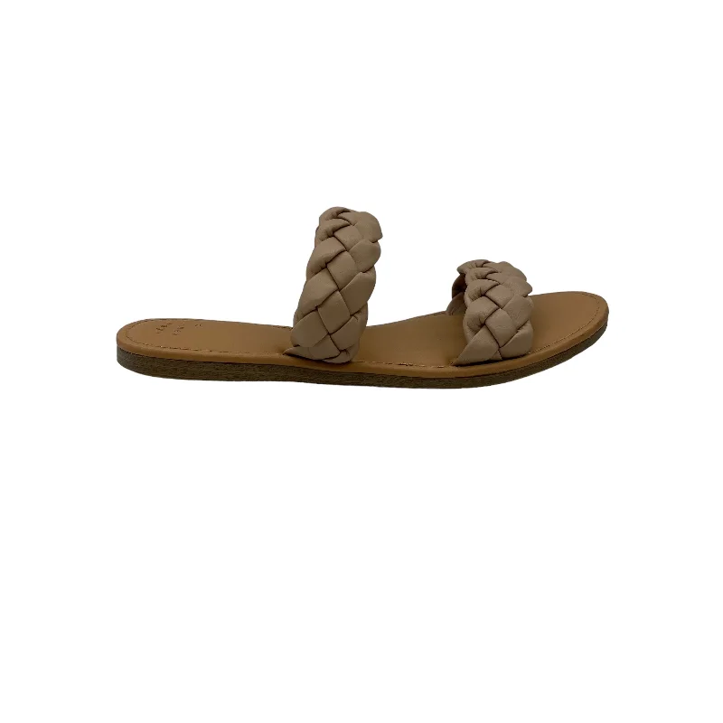 Timeless Allure TAN SANDALS HEELS BLOCK by A NEW DAY Size:6