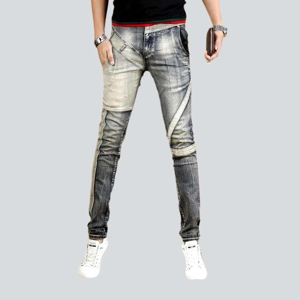 Men's mid-waist jeans