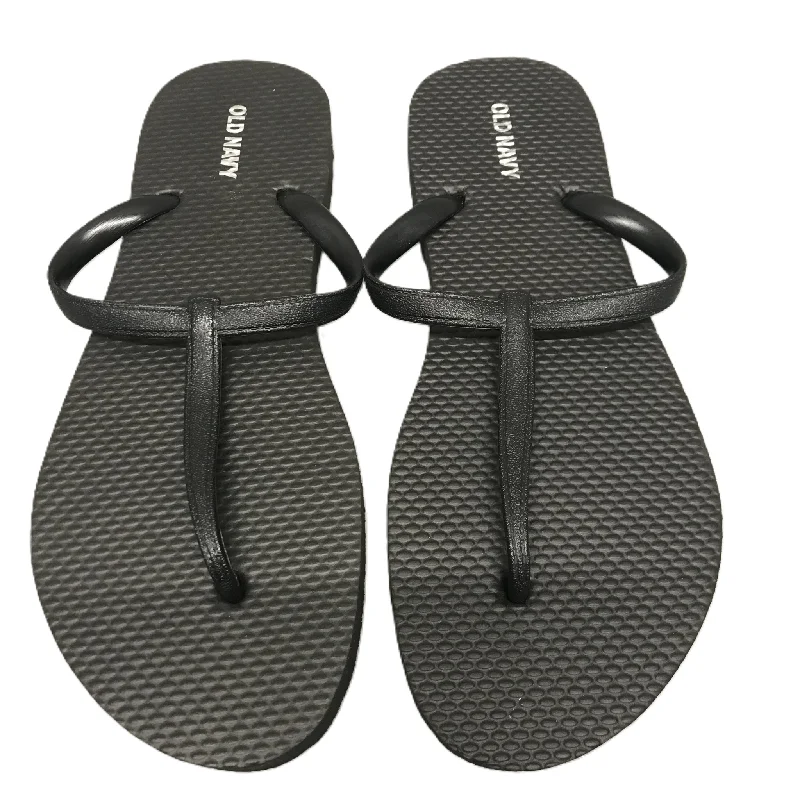 Artistic Flair Black Sandals Flip Flops By Old Navy, Size: 7