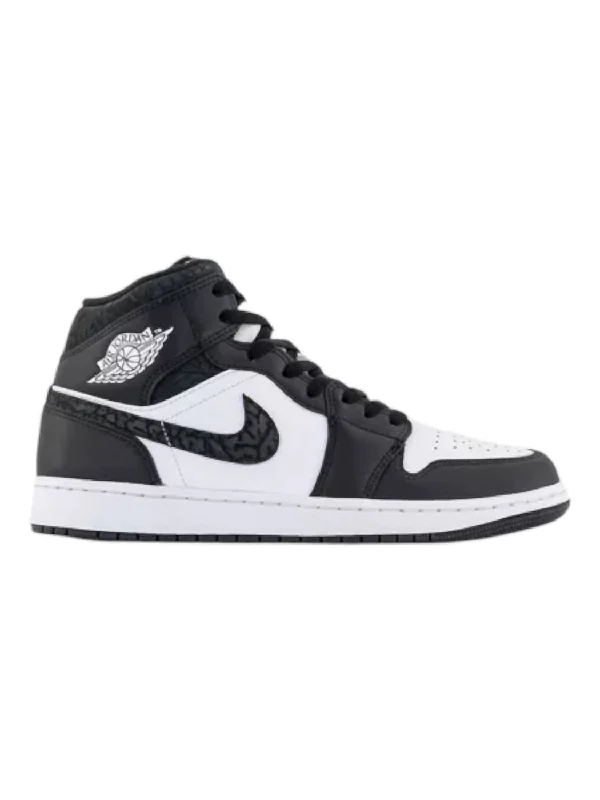 Luxe Styling Men's 1 Mid Se Sneaker In Off-Noir/white/black/black