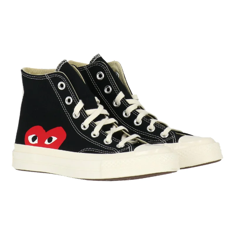 Classic Look Comme Des Garcons Mens Black Chuck Taylor High-Top Sneaker