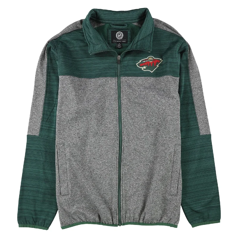 G-III Sports Mens Minnesota Wild Jacket, Grey, Large