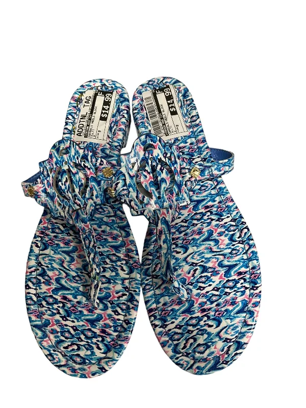 Striking Patterns Multi-colored Sandals Heels Block Crown And Ivy, Size 9