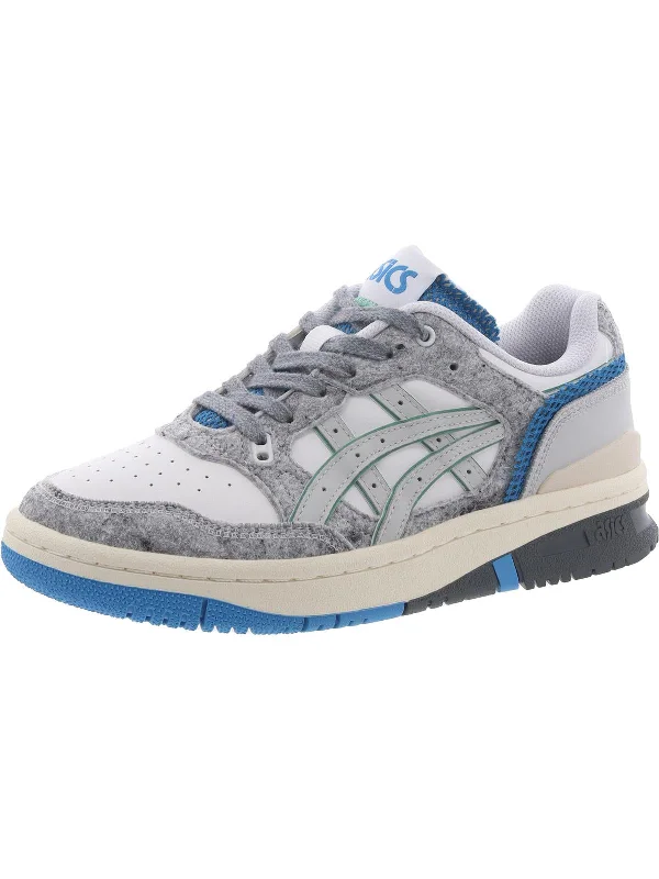 Elegant Accents EX89 Mens Faux Leather Lace-Up Casual And Fashion Sneakers