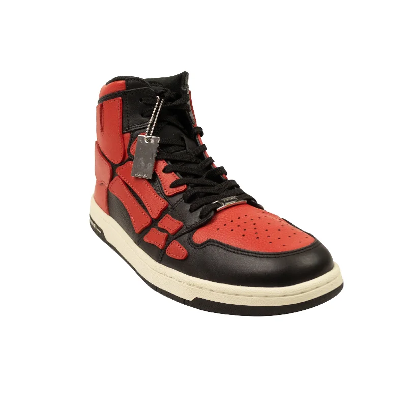 Couture Vibes MFS002_009 Black/Red Amiri Skeleton Hi Top Sneaker