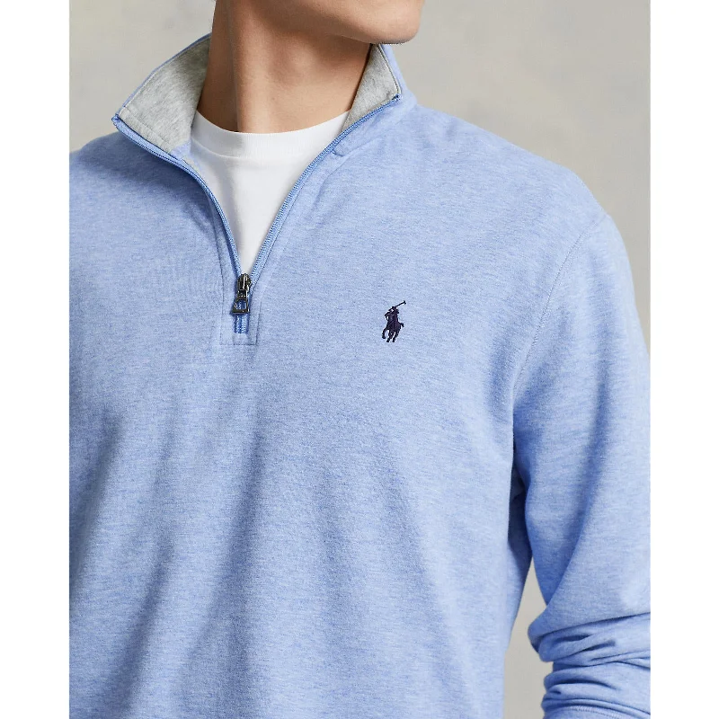 Polo Ralph Lauren - Luxury Jersey Quarter Zip Sweatshirt - Blue