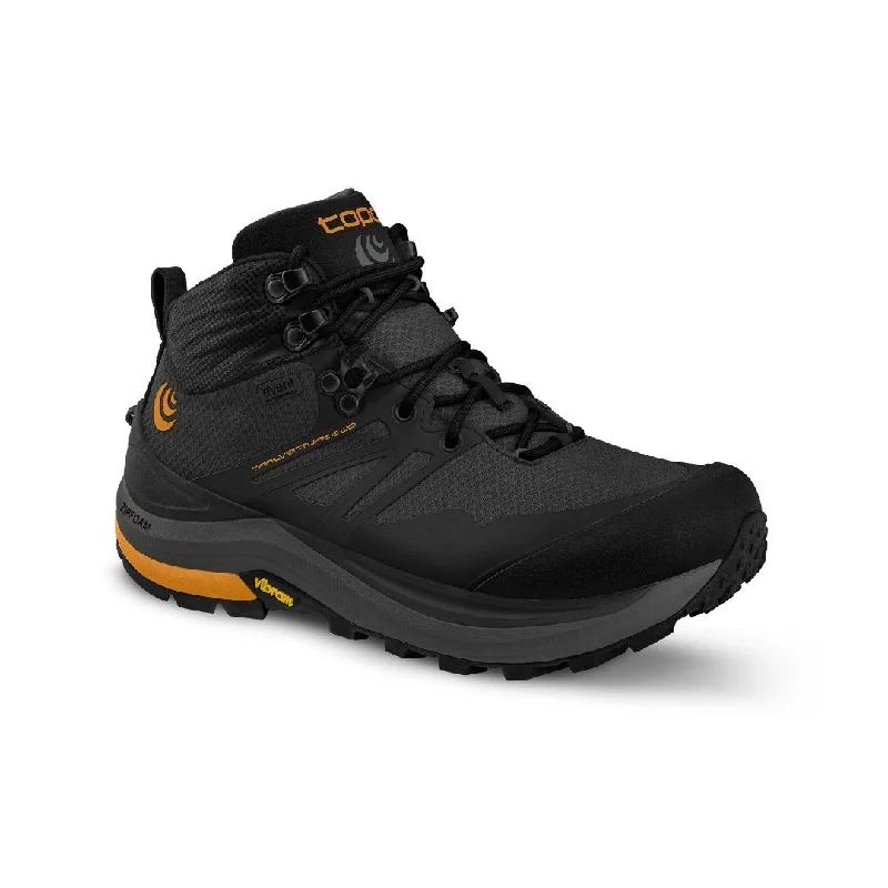 Classic Look Topo Athletic Men's Trailventure 2 WP - Charcoal/Orange