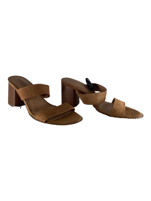 Regal Style Tan Sandals Heels Block Amazon Essentials, Size 7.5