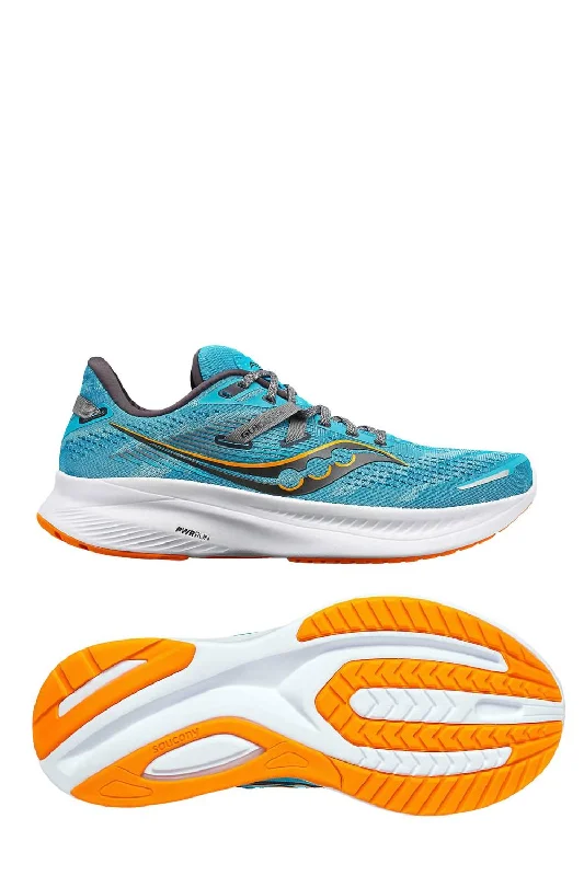 Graceful Poise Men's Guide 16 Running Shoes - D/medium Width In Agave/marigold