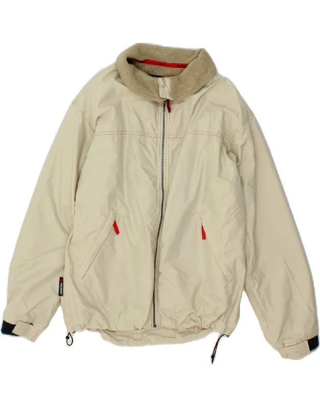 MUSTO Mens Windbreaker Jacket UK 38 Medium Beige Polyester