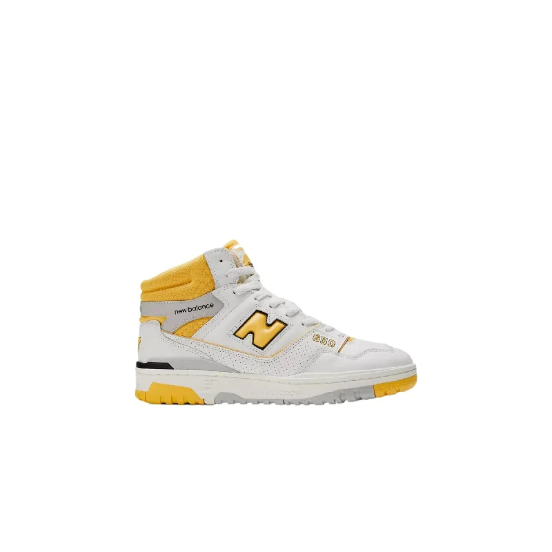 Striking Patterns New Balance 650R White/Yellow  BB650RCG Men's